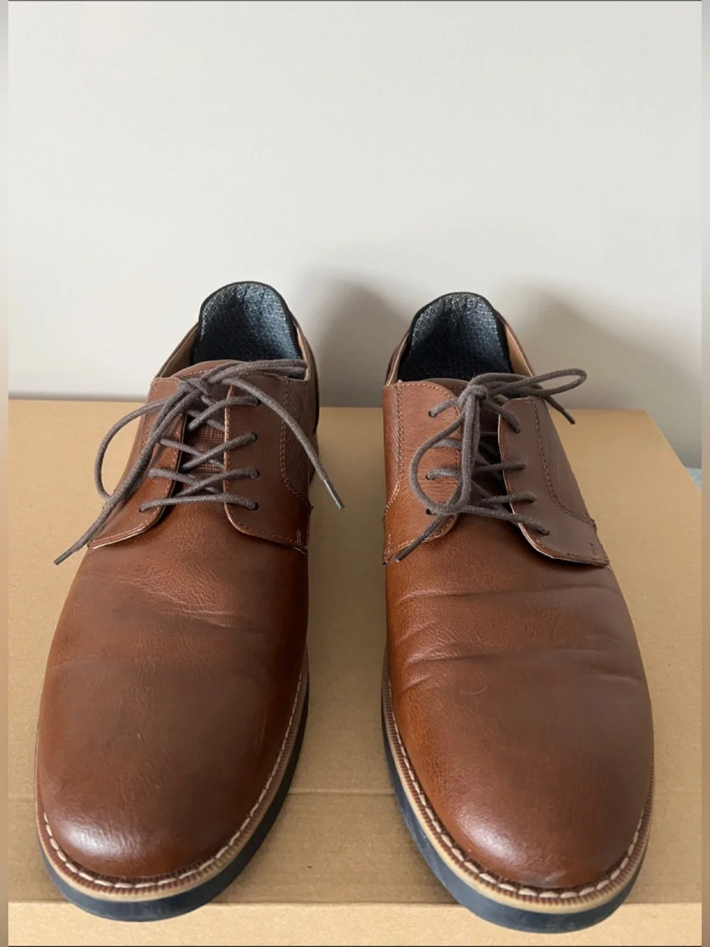 Sonoma Goods For Life Men's Brown Dress Shoes Size 13 Vitalize Ortholite